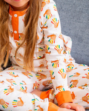 Turkey Handprint Pajama Set