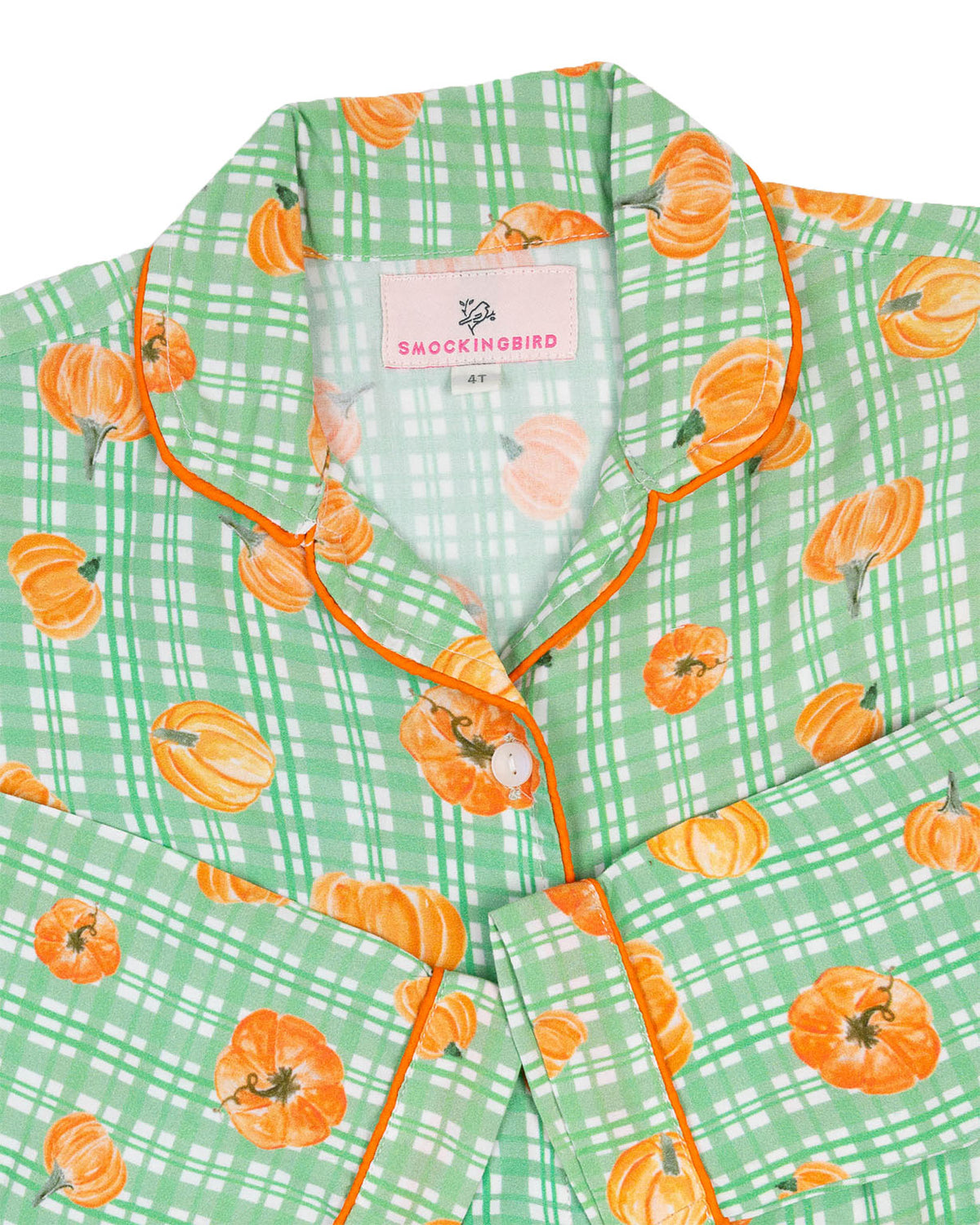 Watercolor Pumpkins Button Down Pajama Set