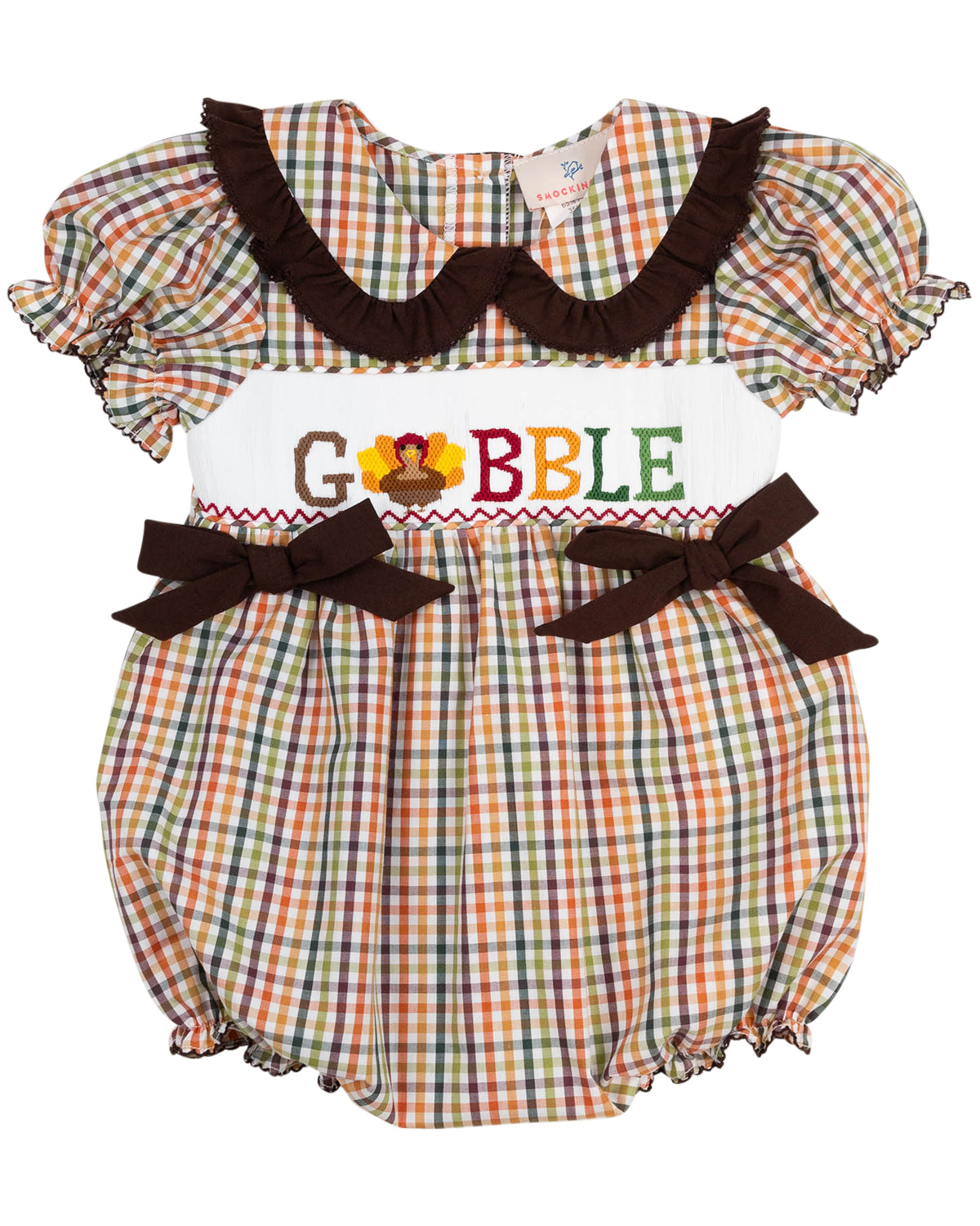 Gobble Gobble Smocked Bubble