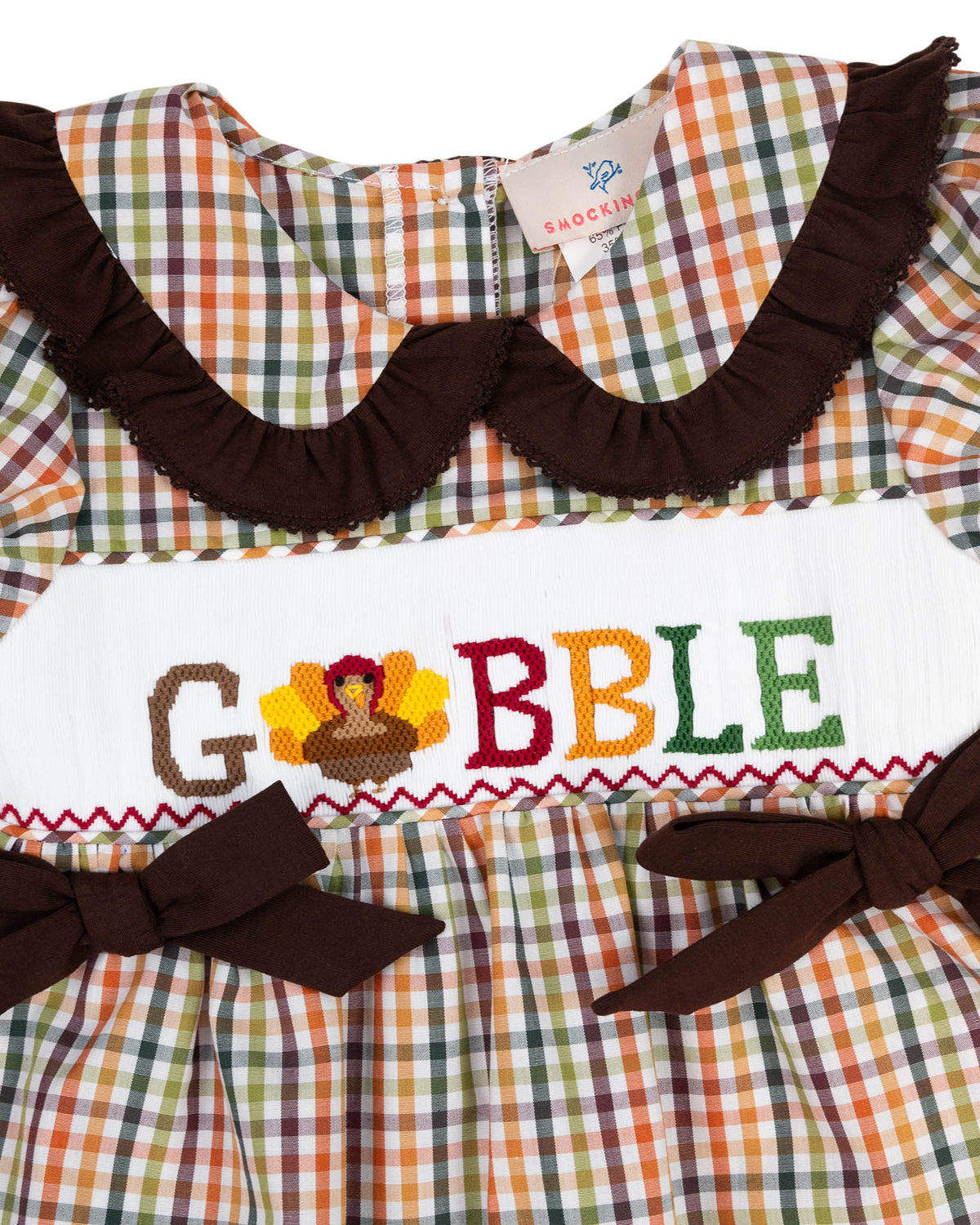 Gobble Gobble Smocked Bubble