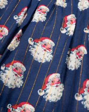 Vintage Santa Navy Twirl Dress