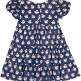 Vintage Santa Navy Twirl Dress- FINAL SALE