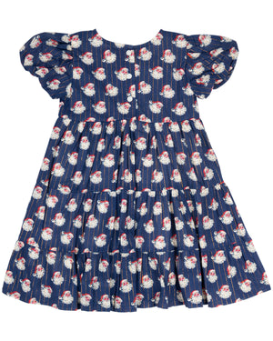 Vintage Santa Navy Twirl Dress