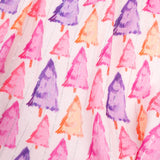 Pastel Christmas Trees Dress with Silver Lurex- FINAL SALE