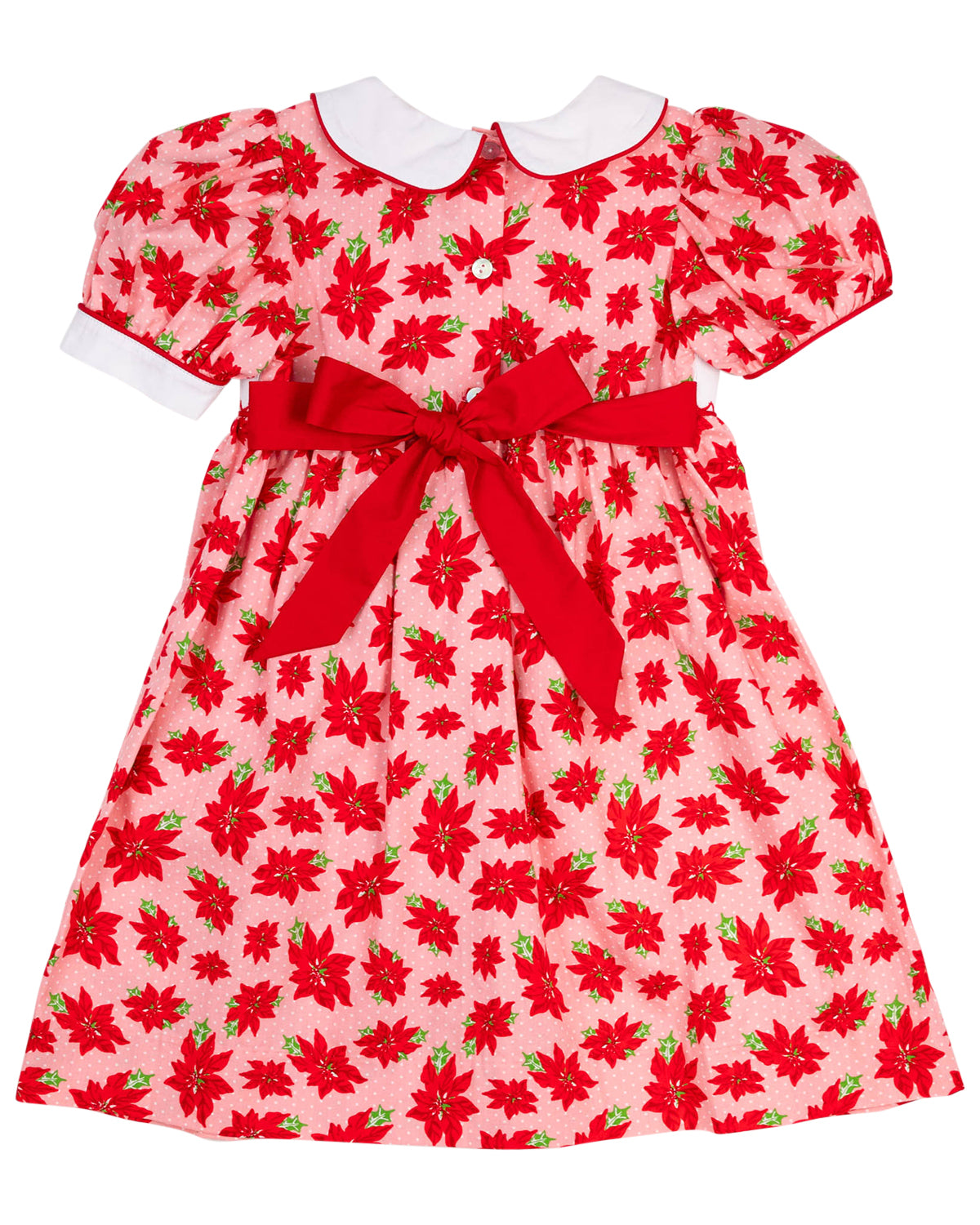 Poinsettia Smocked Dress