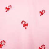 Candy Canes Embroidered Pink Dress