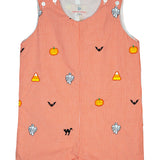 Halloween Embroidery Shortall- FINAL SALE