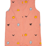 Halloween Embroidery Shortall- FINAL SALE