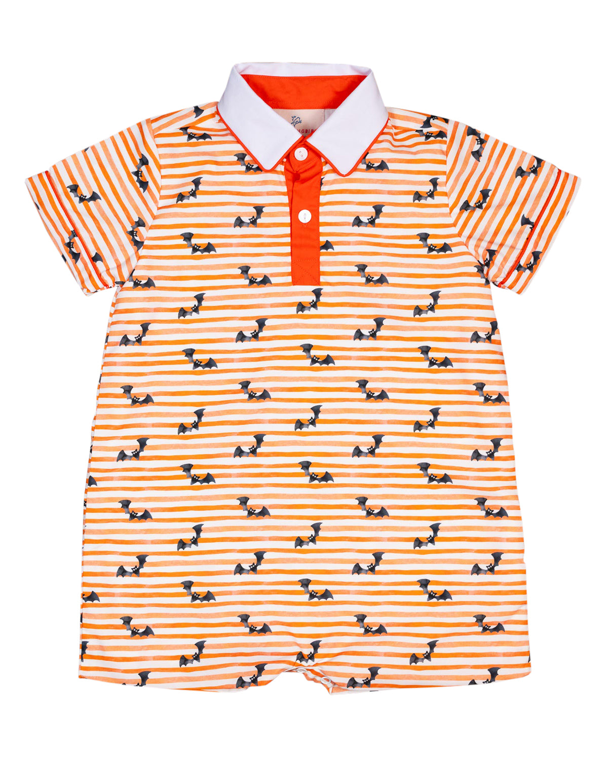 Bats Striped Watercolor Shortall-FINAL SALE