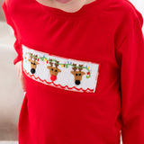 Rudolph the Reindeer Smocked Pants Set