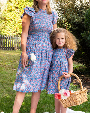 Periwinkle Floral Grace Ladies Dress