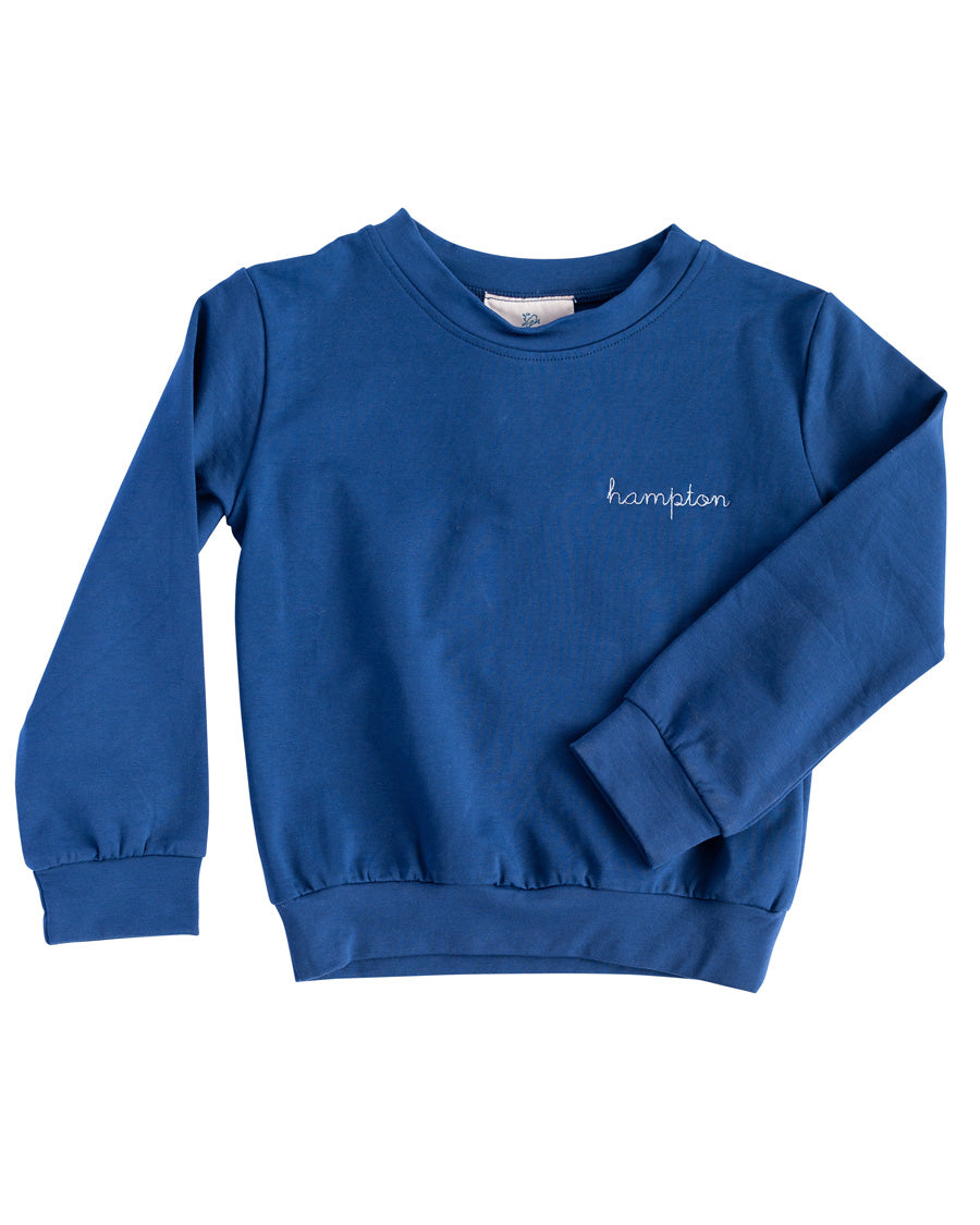 Crewneck Unisex Sweatshirt in Navy- FINAL SALE