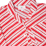 Candy Cane Striped Button Down Pajamas- FINAL SALE