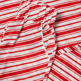 Candy Cane Striped Button Down Ladies Pajamas- FINAL SALE