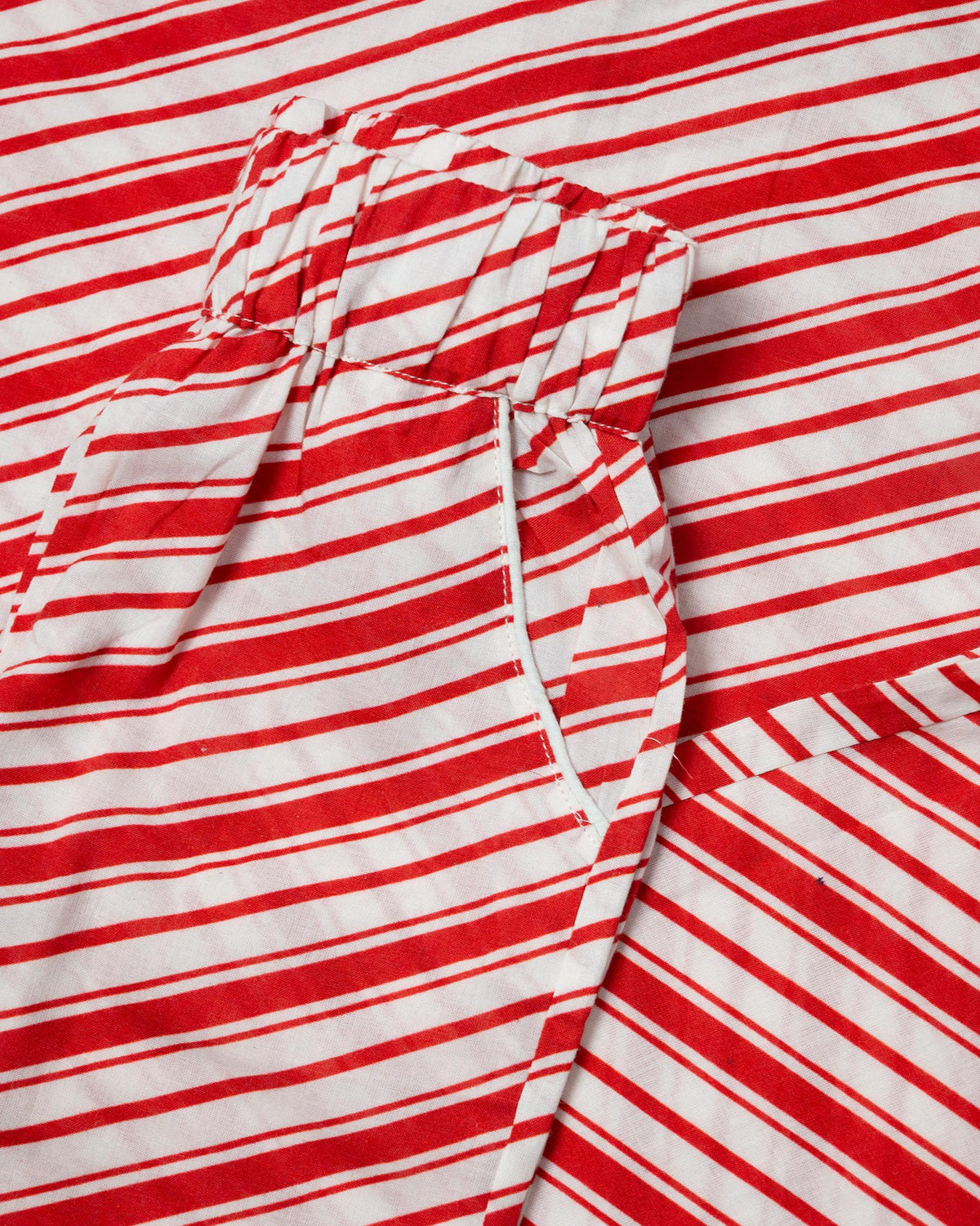 Candy Cane Striped Button Down Pajamas for Adult- FINAL SALE