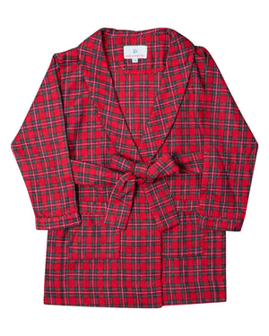 Red Tartan Plaid Robe- FINAL SALE