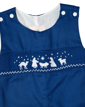 Nativity Smocked Longall- FINAL SALE