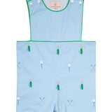 Golf Embroidered Blue Shortall