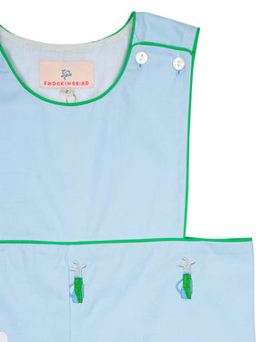 Golf Embroidered Blue Shortall