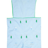 Golf Embroidered Blue Shortall