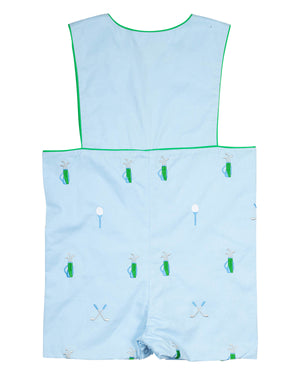 Golf Embroidered Blue Shortall