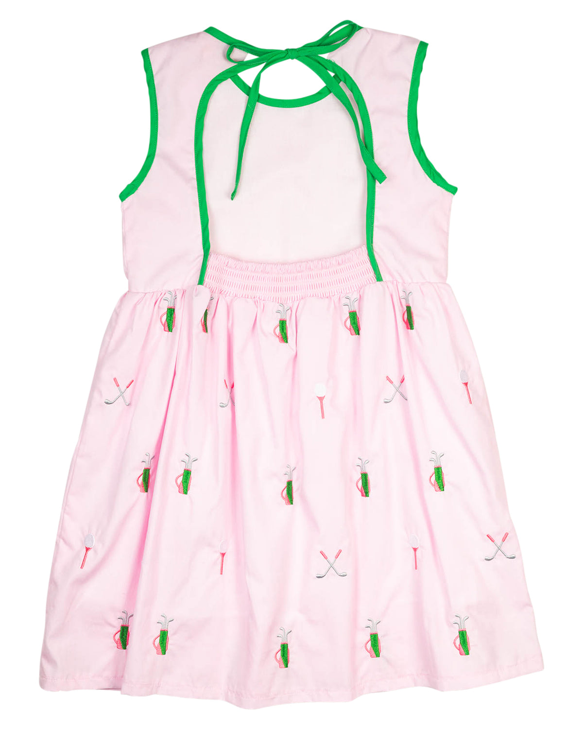 Golf Embroidered Pink Dress