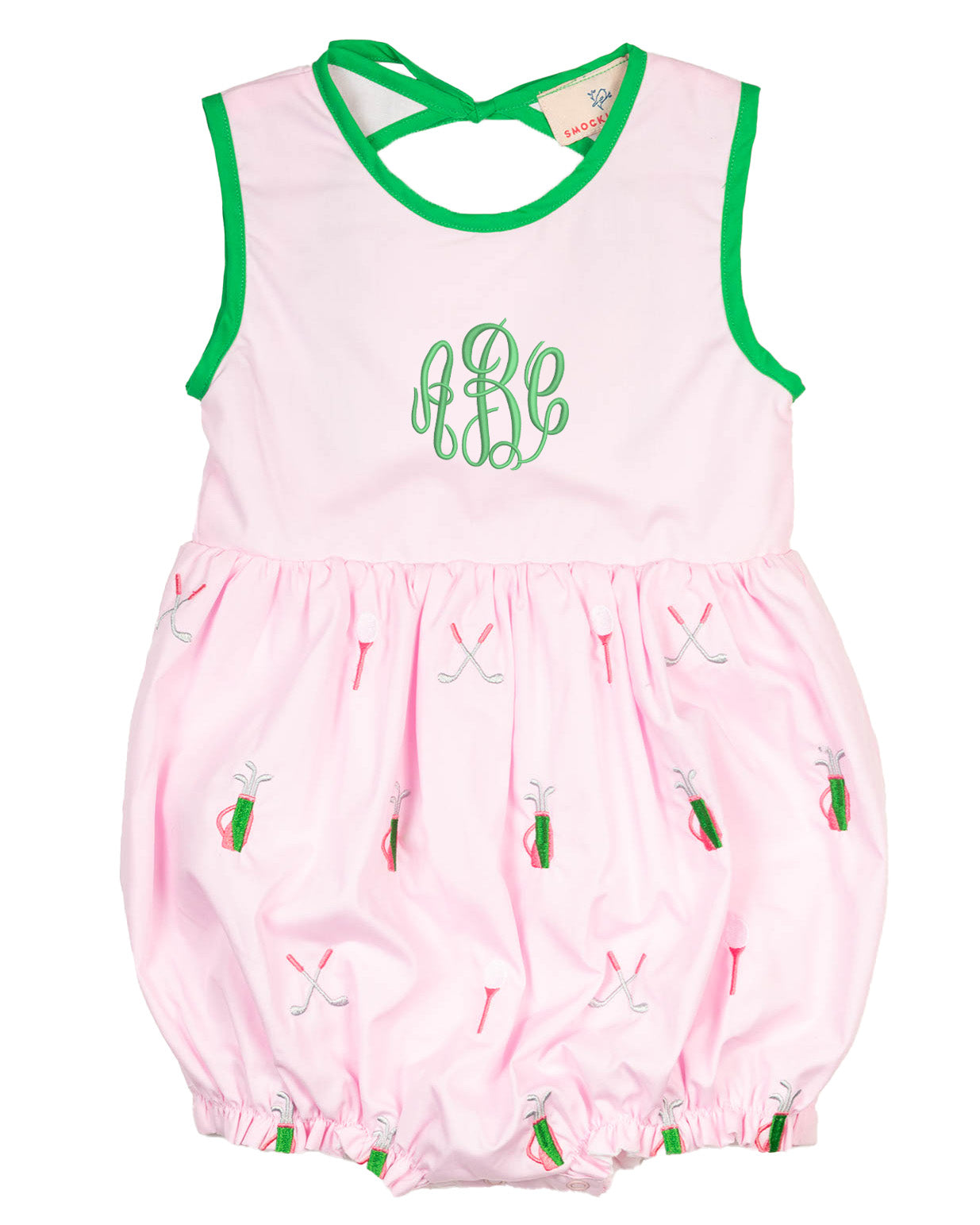 Golf Embroidered Pink Bubble