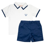 Navy Tennis Shorts Set