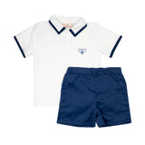 Navy Tennis Shorts Set