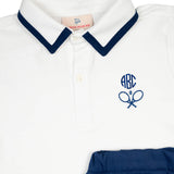 Navy Tennis Shorts Set