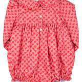 Ditsy Hearts Smocked Bubble- FINAL SALE