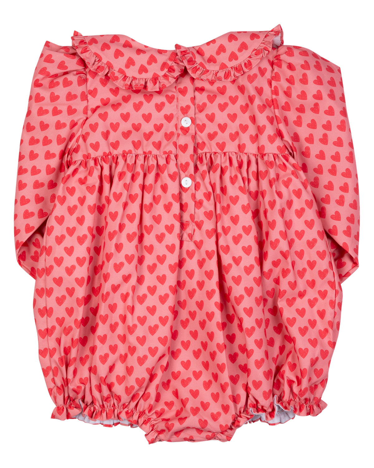 Ditsy Hearts Smocked Bubble