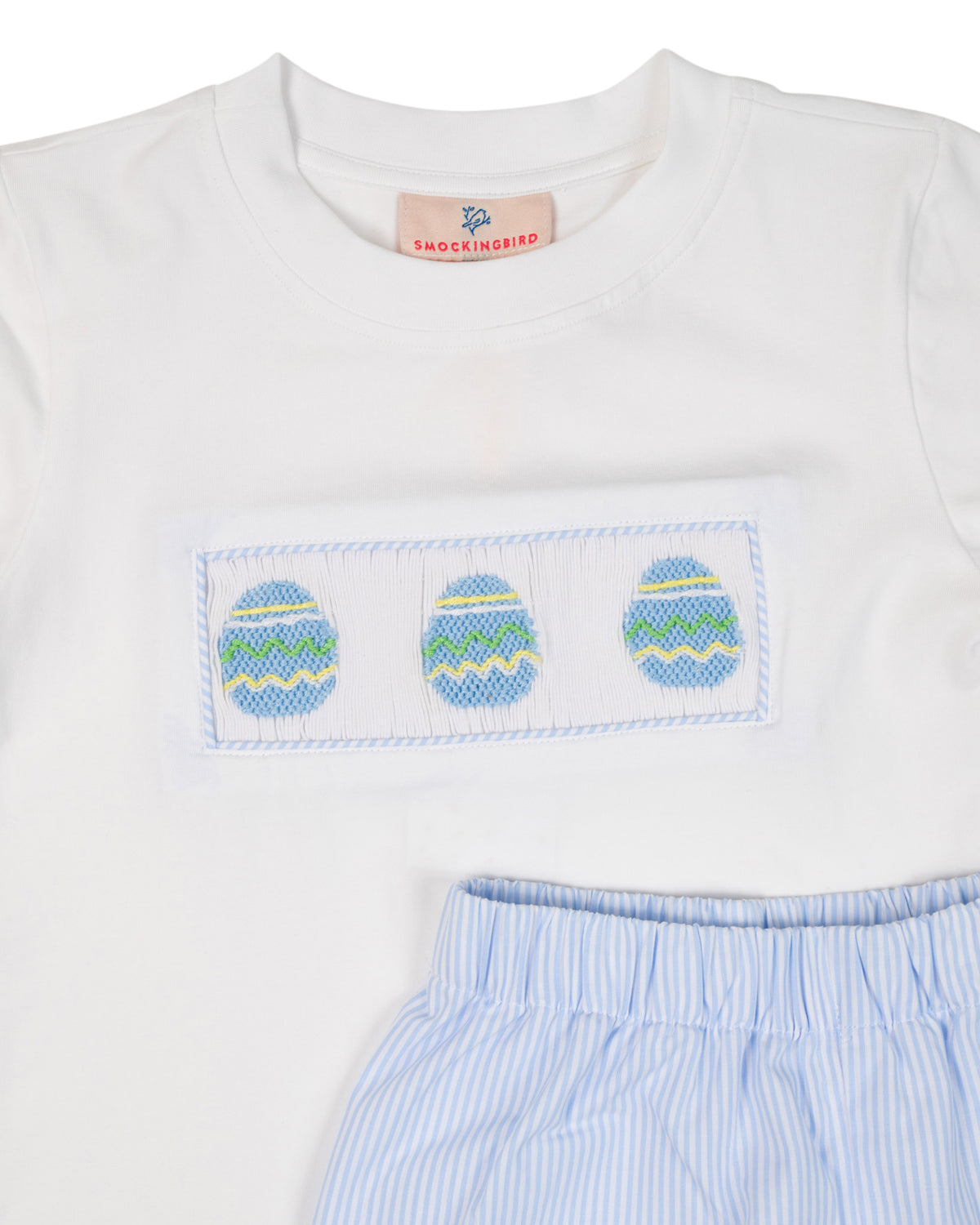 Easter Egg Smocked Shorts Set-FINAL SALE