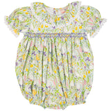 Springtime Garden Smocked Bubble