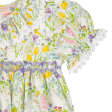 Springtime Garden Smocked Bubble