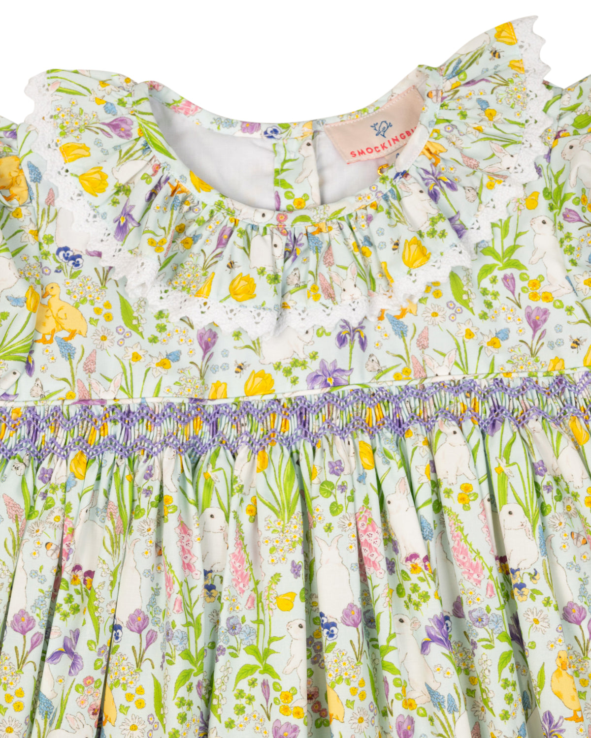 Springtime Garden Smocked Dress