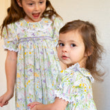 Springtime Garden Smocked Bubble