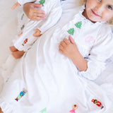 Nutcracker Hand Embroidered Knit Gown