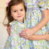 Springtime Garden Smocked Dress