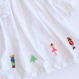 Nutcracker Hand Embroidered Knit Gown