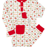 Turkey Time Tartan Knit Pajama Set