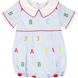 ABC 123 Embroidered Bubble- FINAL SALE