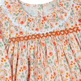 Fall Floral Smocked Dress