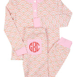 Floral Scallop Print Pajama Set