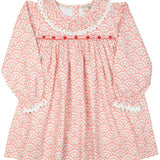 Floral Valentines Scallop Print Dress