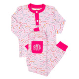 Friendship Bracelet Knit Pajama Set