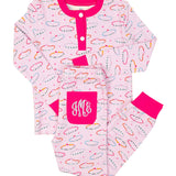 Friendship Bracelet Knit Pajama Set