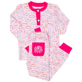 Friendship Bracelet Knit Pajama Set