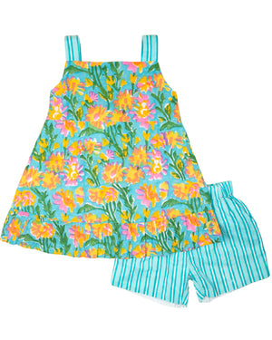 Tropical Floral Winnie Shorts Set