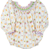 Mardi Gras Smocked Bubble